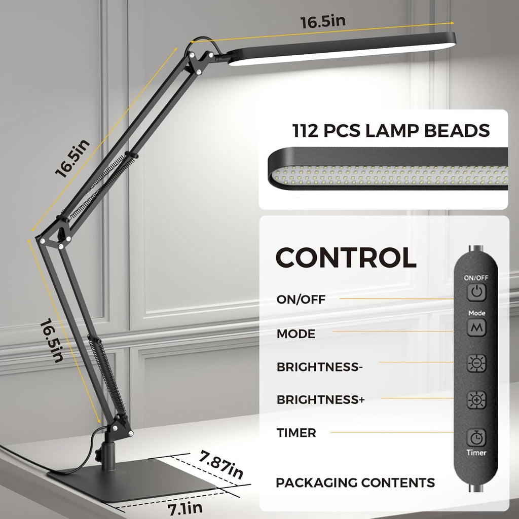 Lampka biurkowa LED SKYLEO – 5 trybów, ochrona oczu, USB