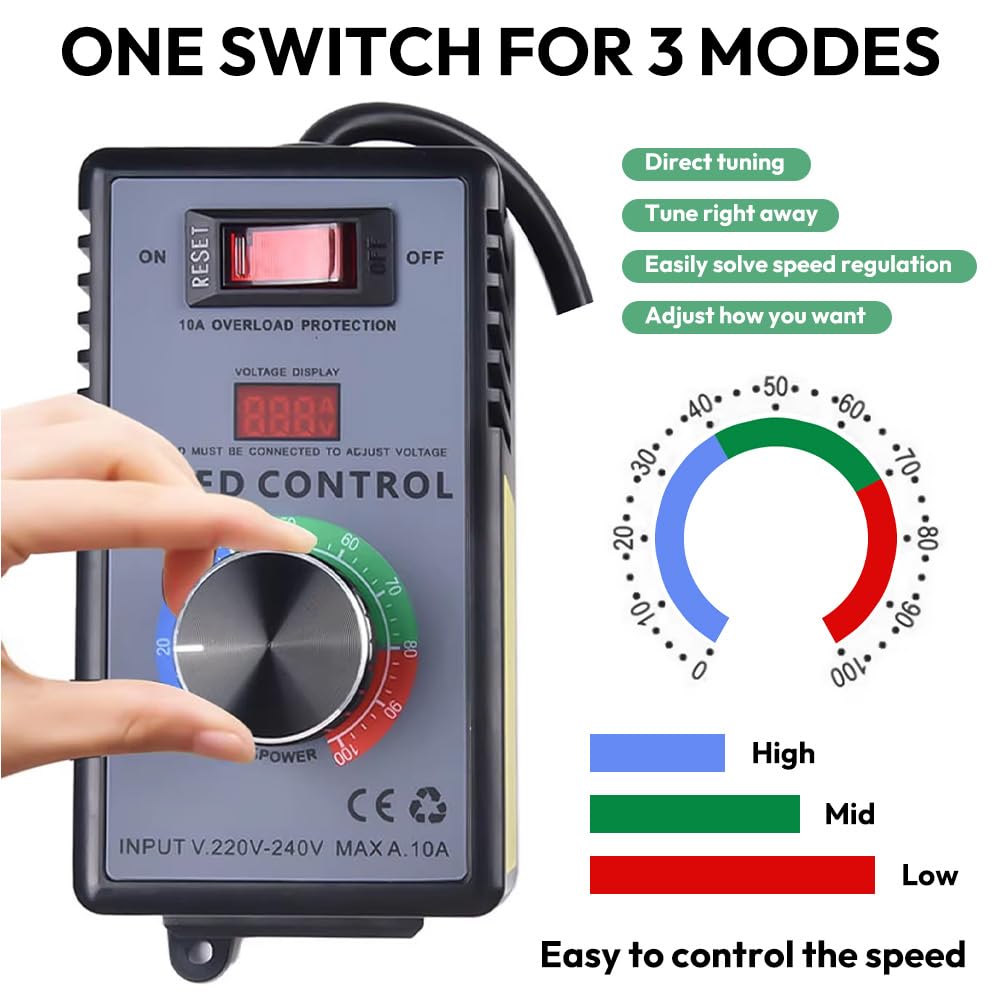230V Motor Speed Controller – 15A / 4000W Voltage Regulator