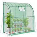 Lean-to greenhouse 200x100x210 cm