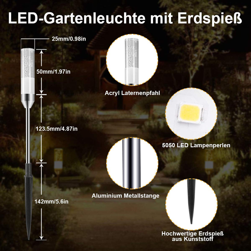 Garden lighting set 6 lamps