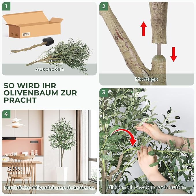 Sztuczne drzewo oliwne YOLEO 150 cm