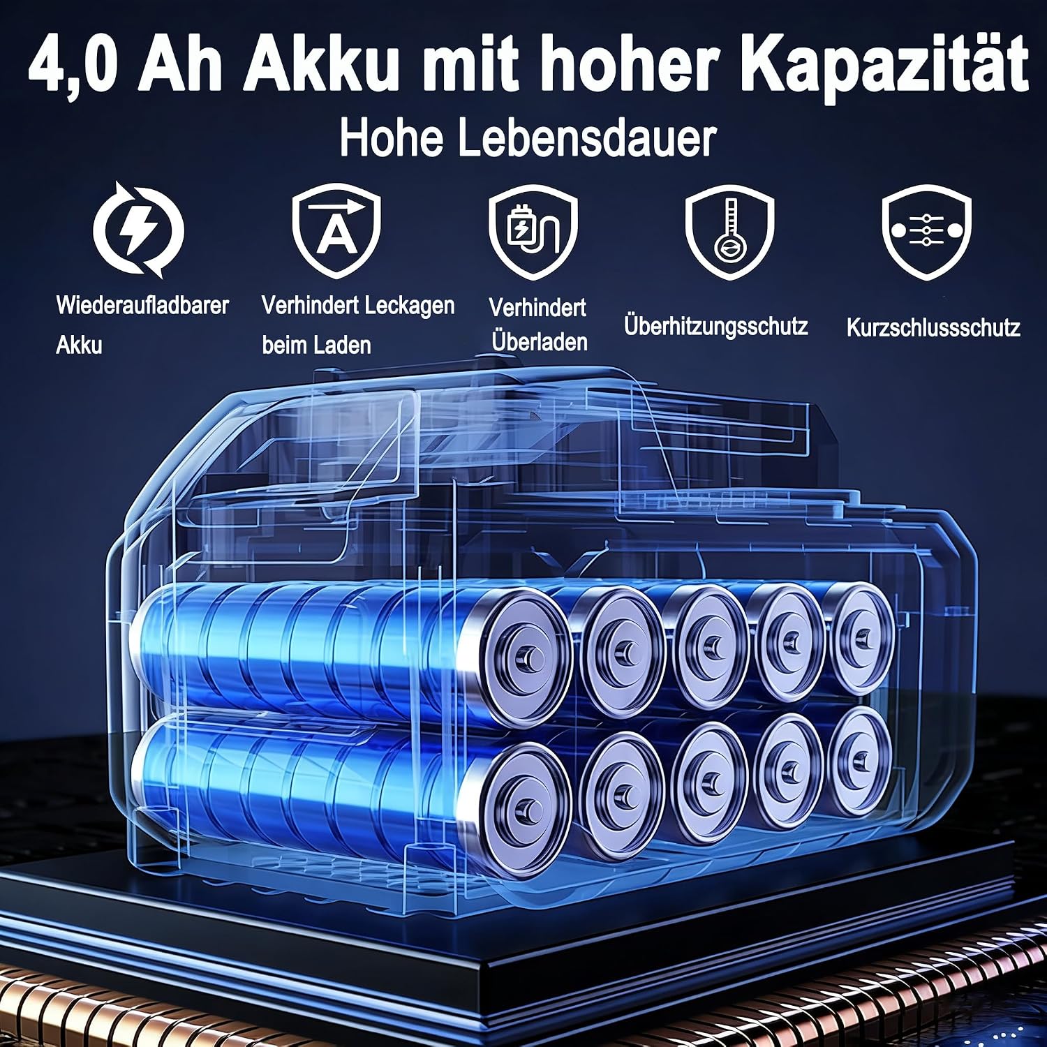 Akumulatorowa Podkaszarka do Trawy 850W – 4 Rodzaje Ostrzy, 2 Akumulatory 4000mAh