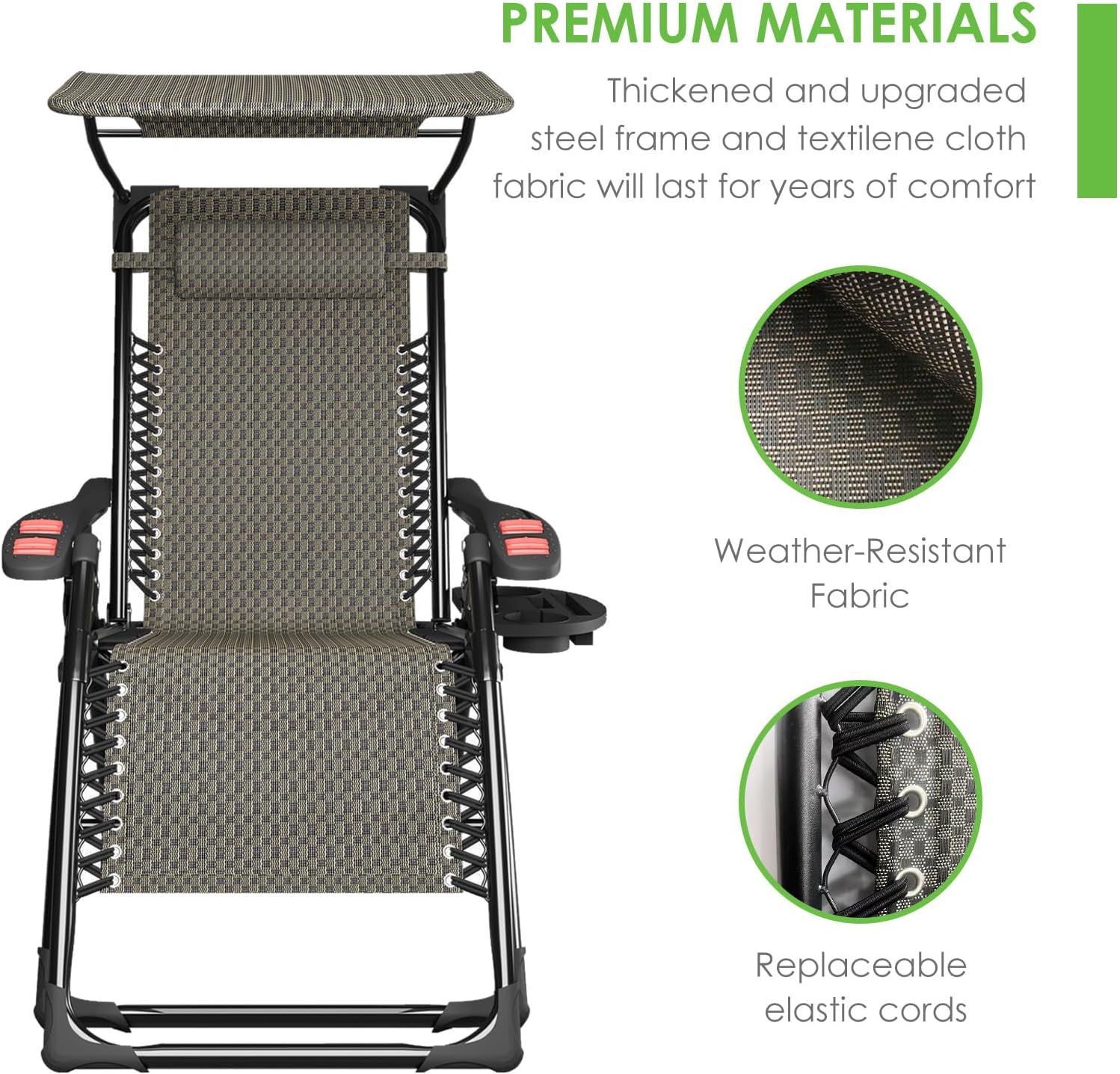 Zero Gravity Chair with Sunshade