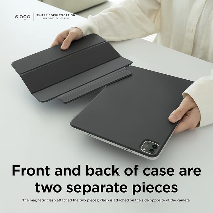 Elago Magnetic Folio Etui do iPad 10 gen. 10,9" / iPad 11 A16 – Skóra Ekologiczna, Wake-Up, Podstawka