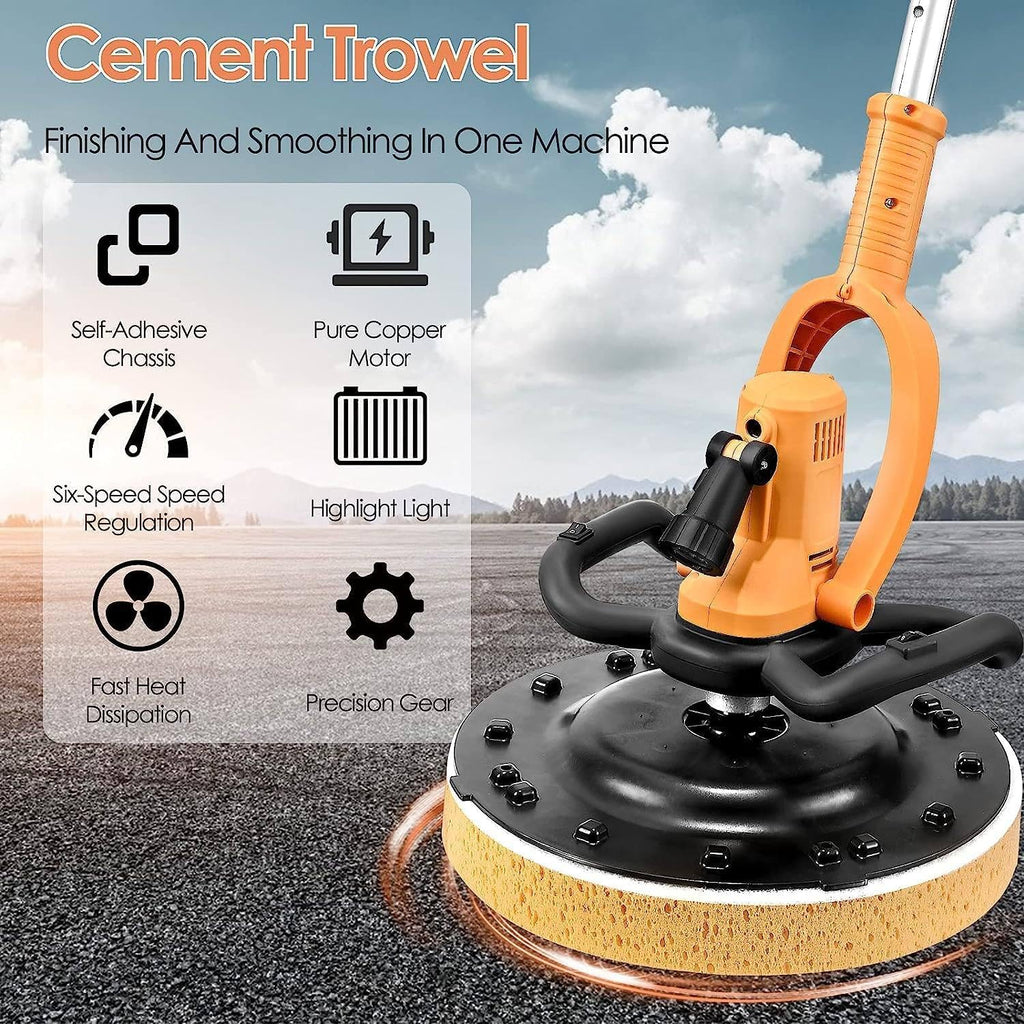 2-in-1 Electric Concrete Mixer Wall Smoothing Machine – 1680W 380mm