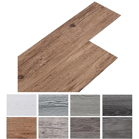Samoprzylepna podłoga winylowa Orzech PCV 90x15cm – 5 m²
