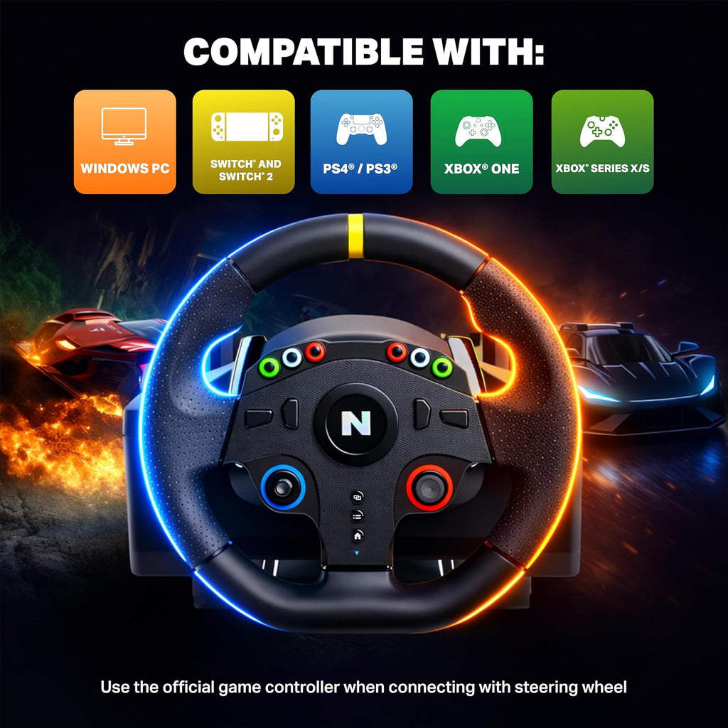 Kierownica Wyścigowa z Pedałami NITHO Drive Pro ONE V24 – | PC, PS4, Xbox One, Switch