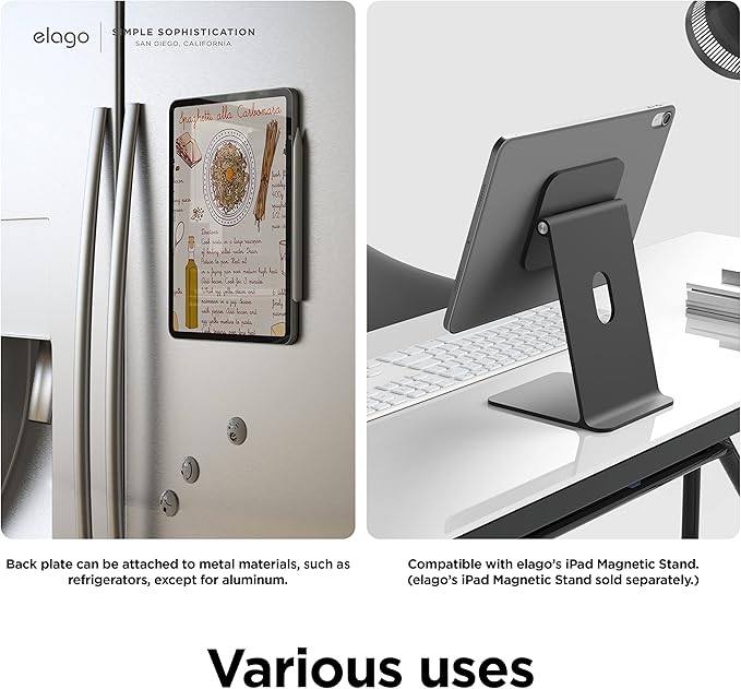 Elago Magnetic Folio Etui do iPad 10 gen. 10,9" / iPad 11 A16 – Skóra Ekologiczna, Wake-Up, Podstawka