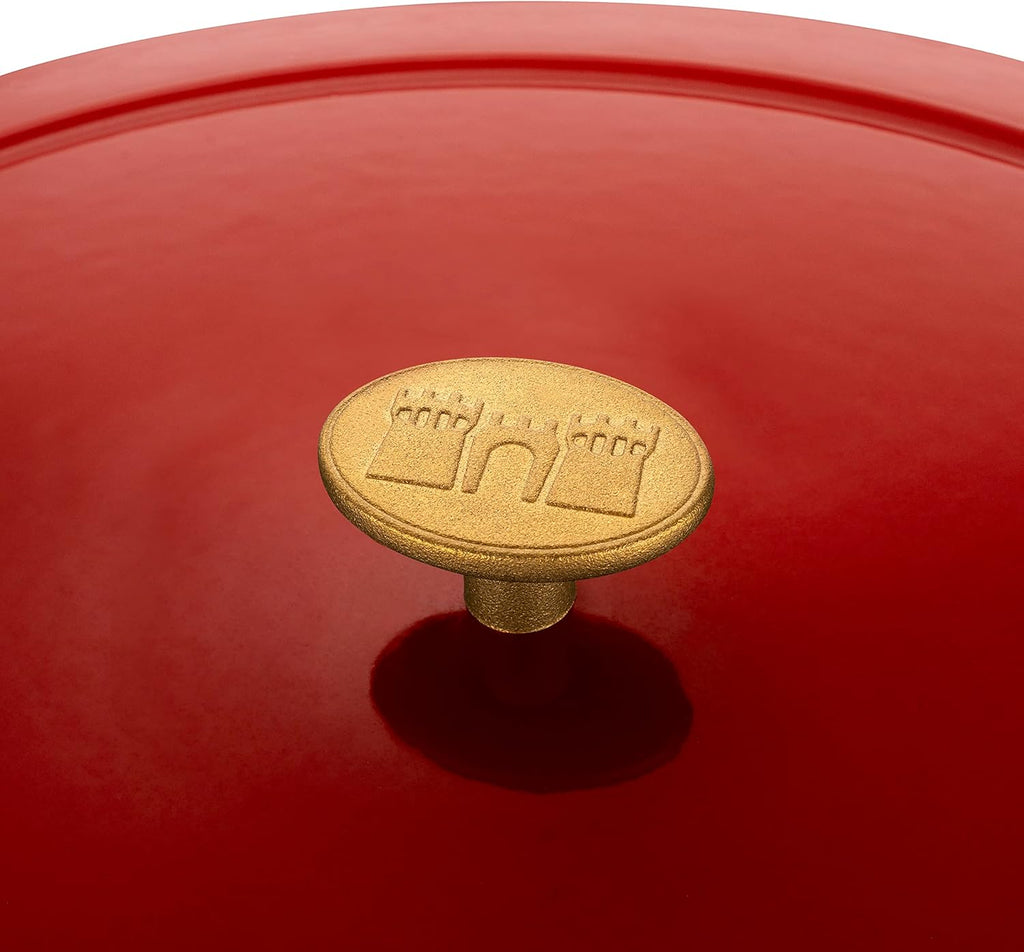 Ballarini Bellamonte 9.5 l Cast Iron Cocotte – Oval, Red, Ø37 cm