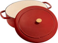 Ballarini Bellamonte Cocotte żeliwna 9,5 l – owalna, czerwona, Ø37 cm