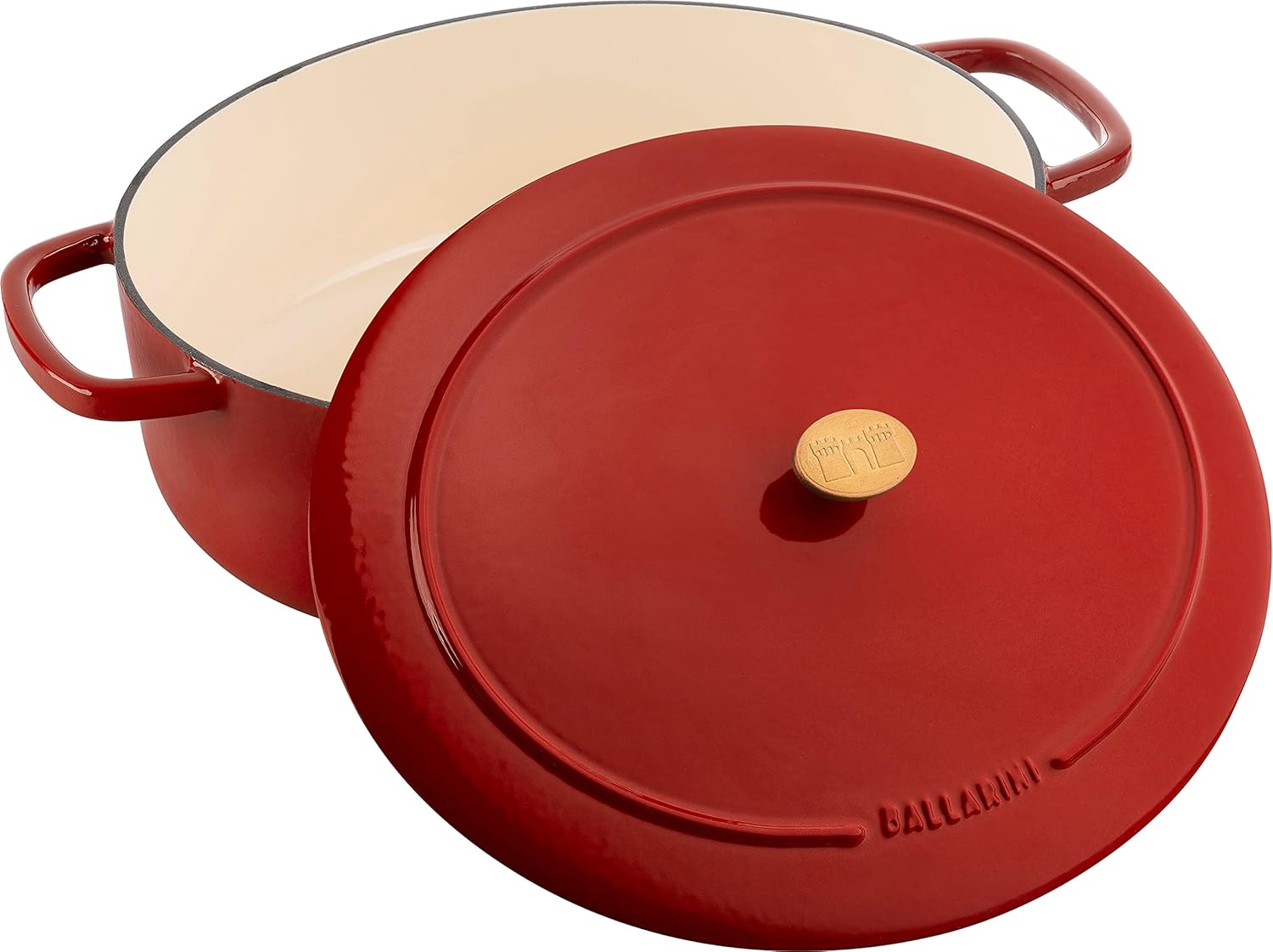 Ballarini Bellamonte 9.5 l Cast Iron Cocotte – Oval, Red, Ø37 cm