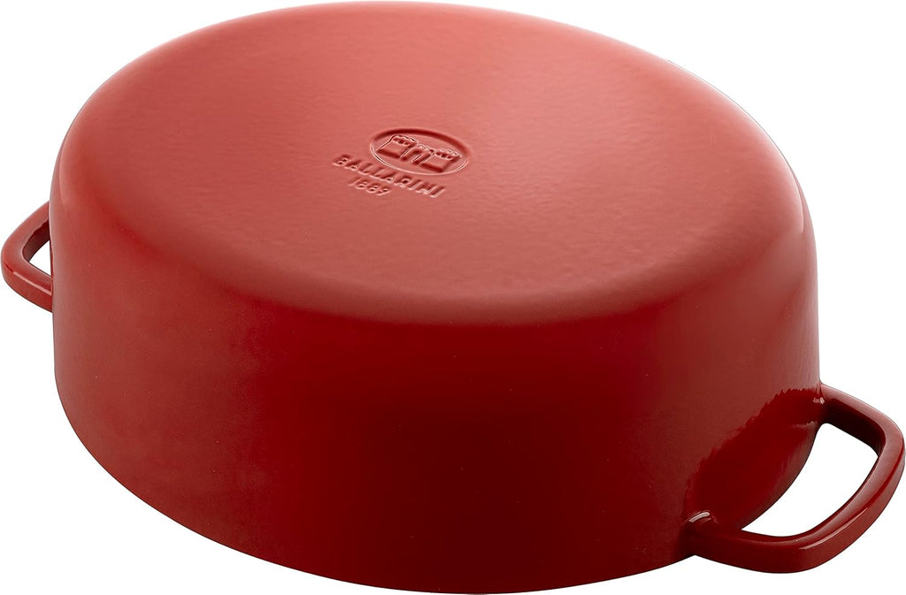 Ballarini Bellamonte 9.5 l Cast Iron Cocotte – Oval, Red, Ø37 cm