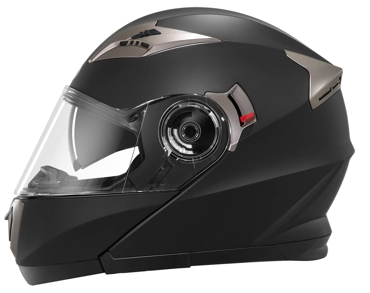 Kask Motocyklowy Modułowy YEMA YM-925 – Matowa Czerń, Rozmiar S (55-56 cm)