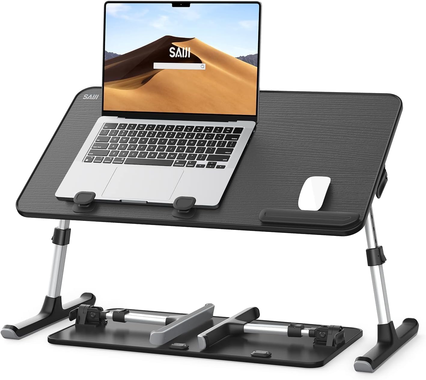 SAIJI Bed Laptop Desk - Height & Angle Adjustable, Foldable