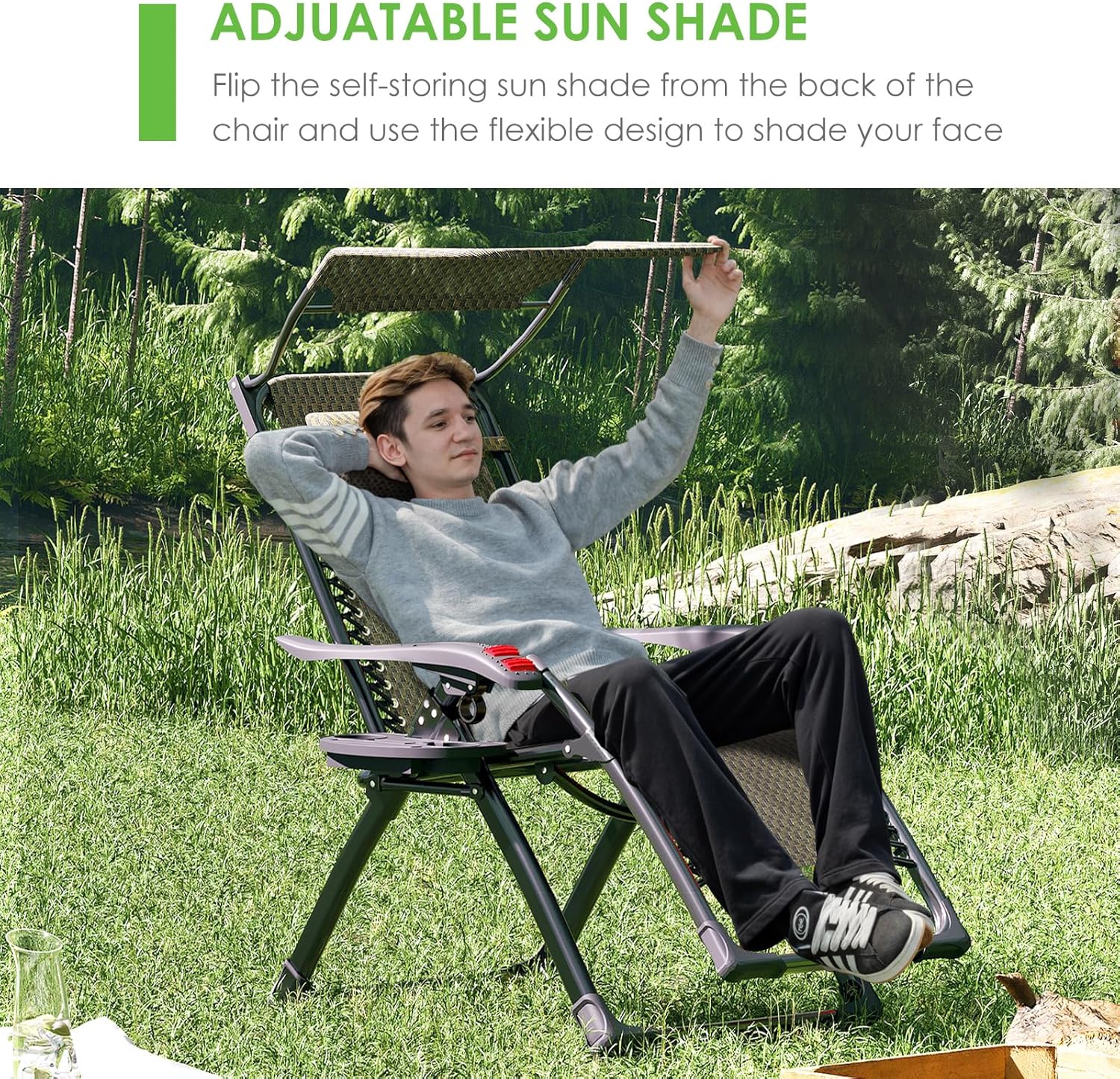 Zero Gravity Chair with Sunshade