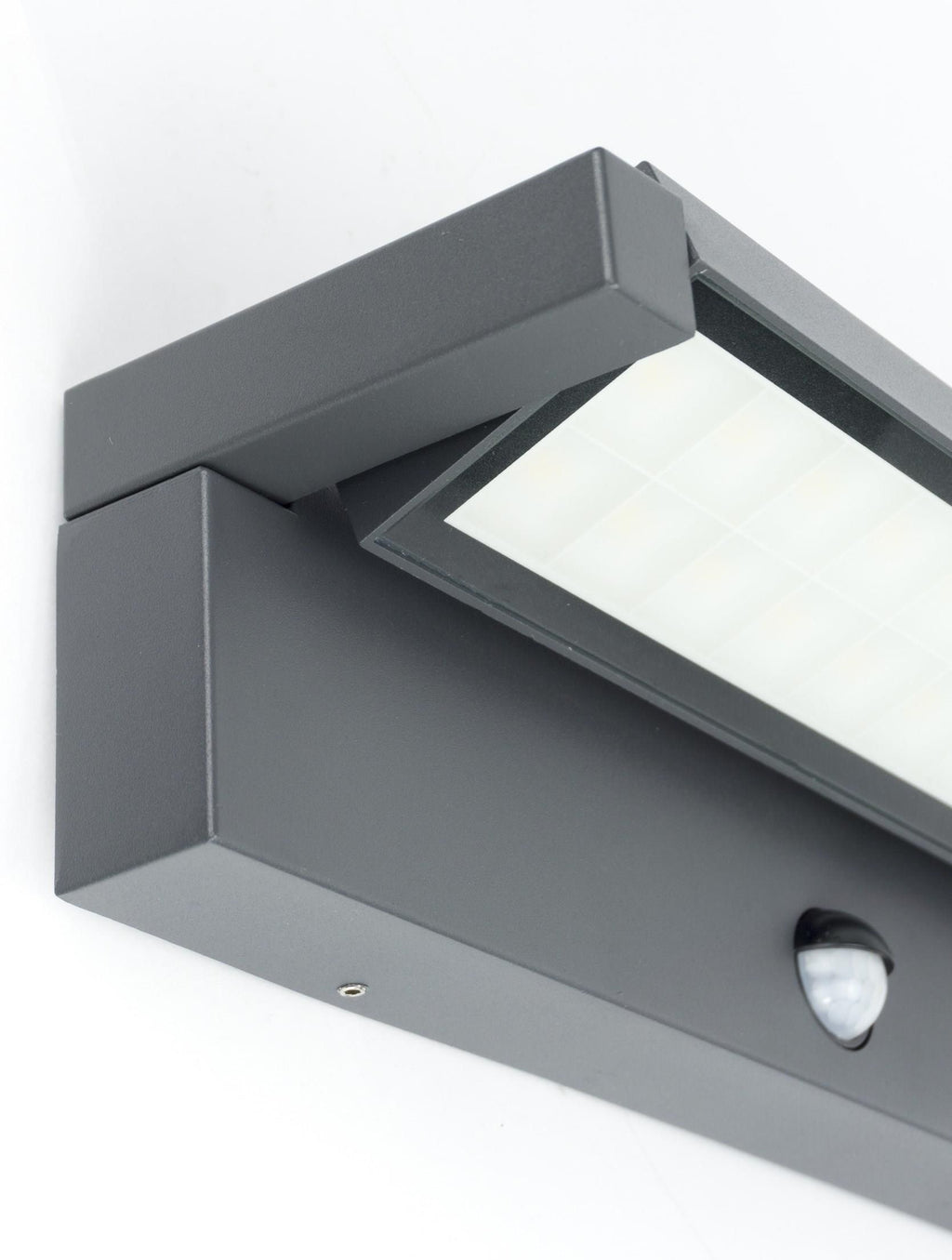 36W LED Outdoor Wall Lamp IP65 Waterproof with 350° Rotatable Panel – Dark Grey