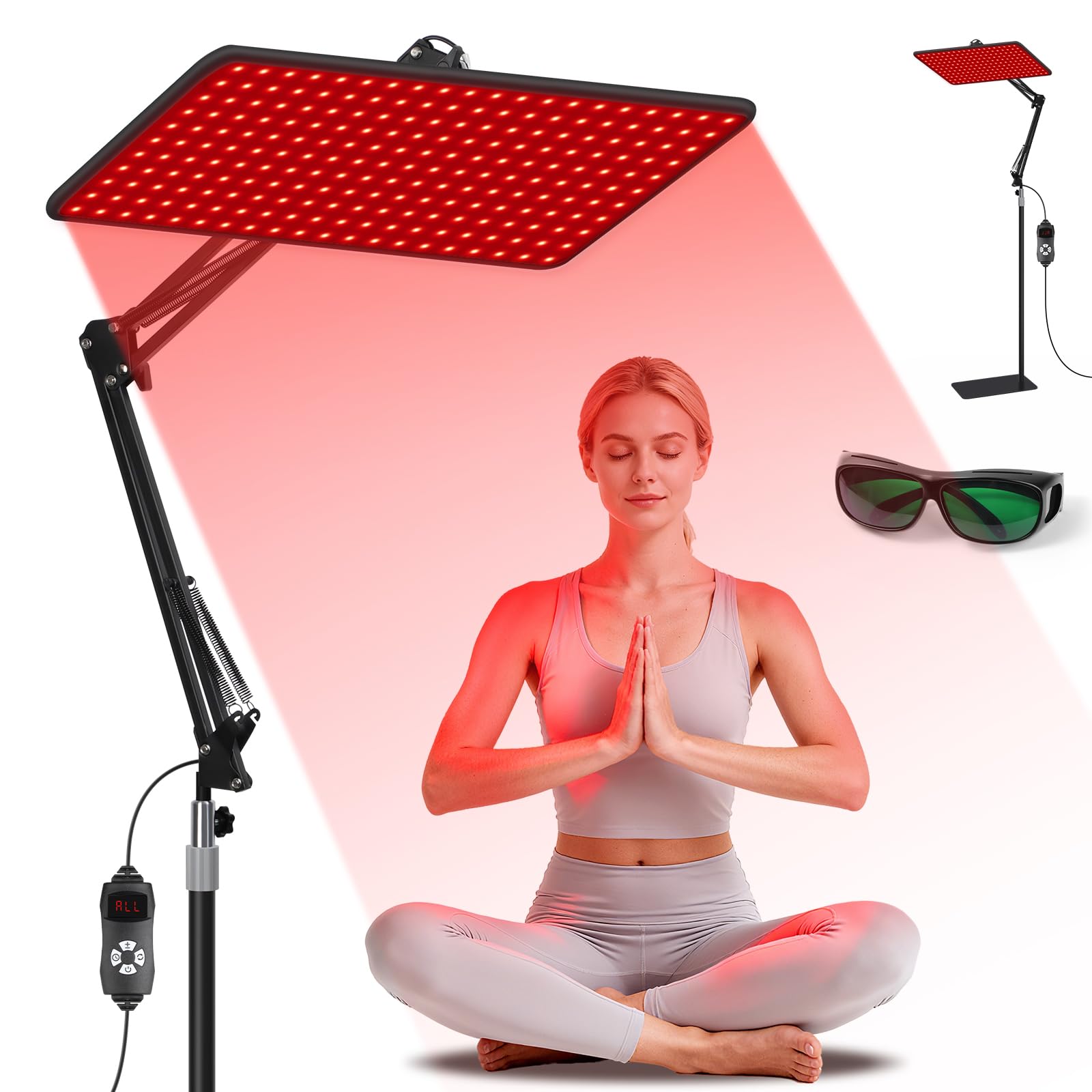 Lampa Podczerwona Morfone 120 LED – 5 Poziomów Jasności, Regulowany Stojak
