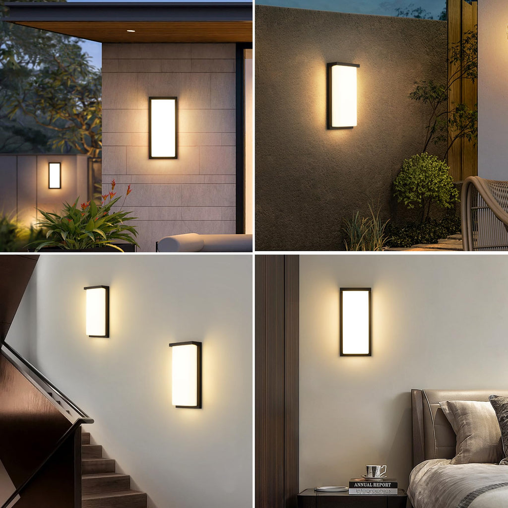 32W LED Wall Lamp IP65 – Aluminum, Warm White 3000K, Outdoor/Indoor