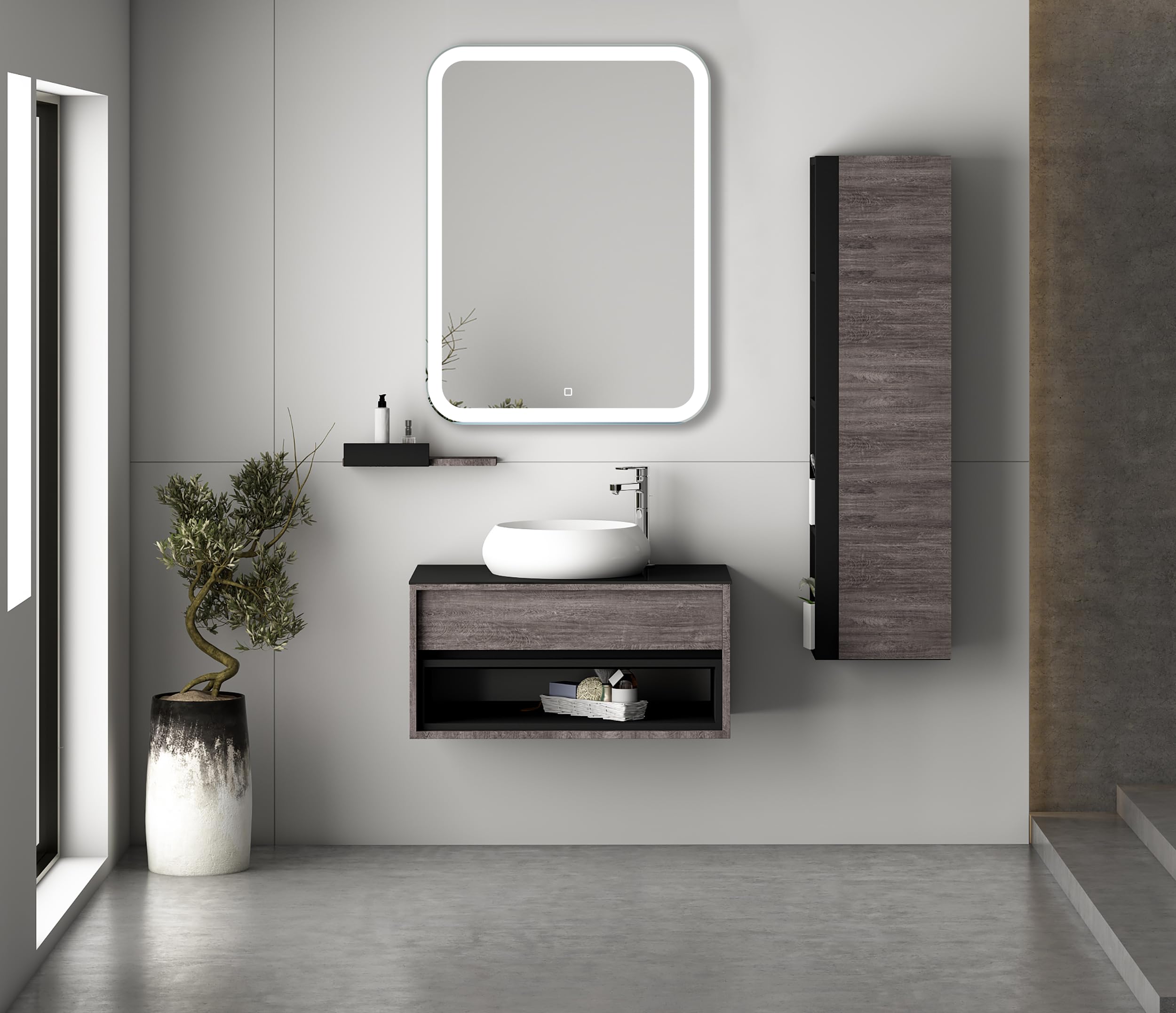 Venti 60x80cm Backlit Mirror for Bathroom