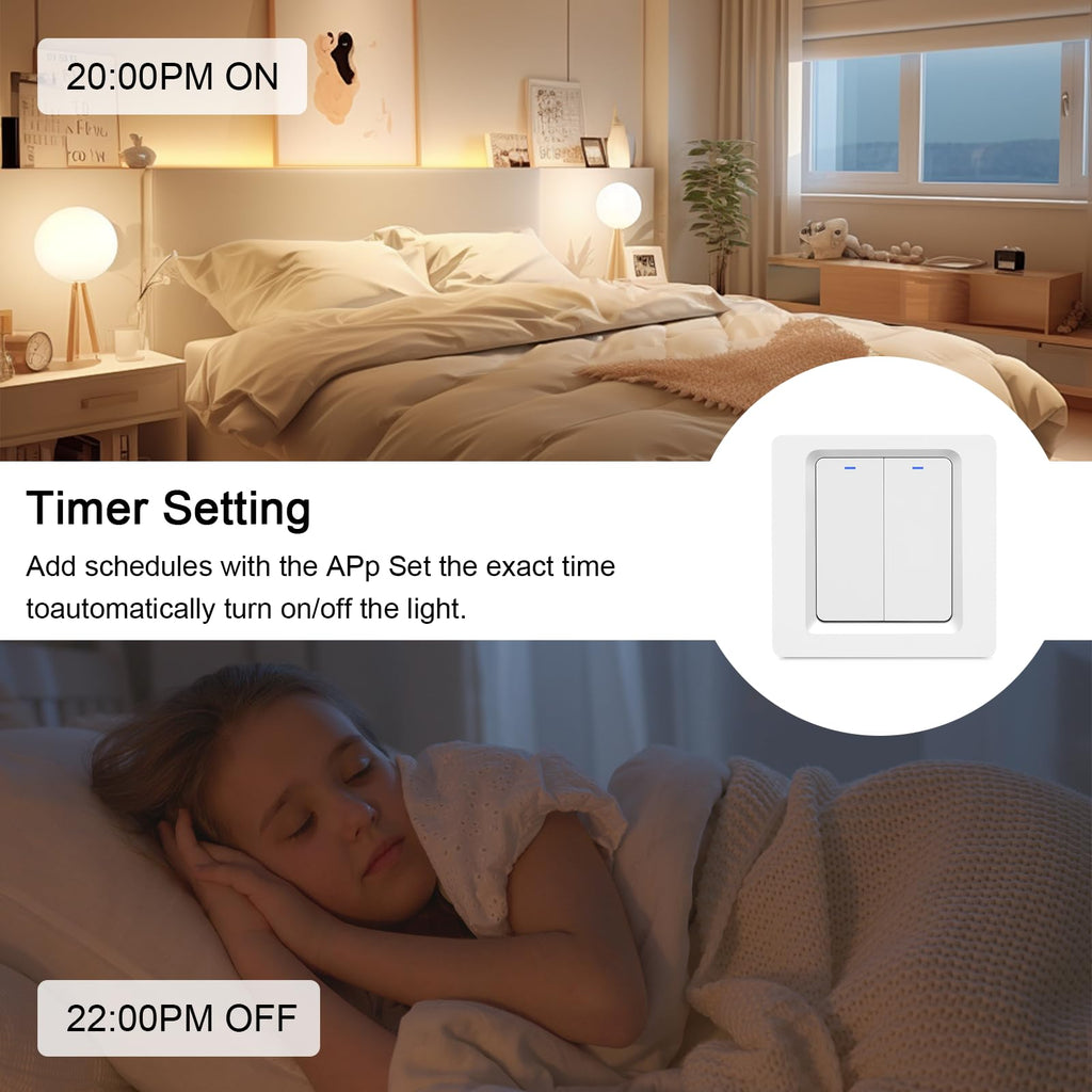Wi-Fi Smart Light Switch with Alexa/Google Home