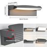 Outdoor Wall Light 30W IP65 Waterproof 350° Rotatable LED Panel – Dark Grey