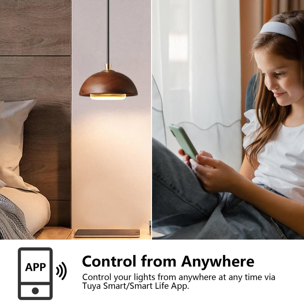 KETOTEK Wi-Fi dotykowy przełącznik 2-kanałowy kompatybilny z Alexą – Czarny