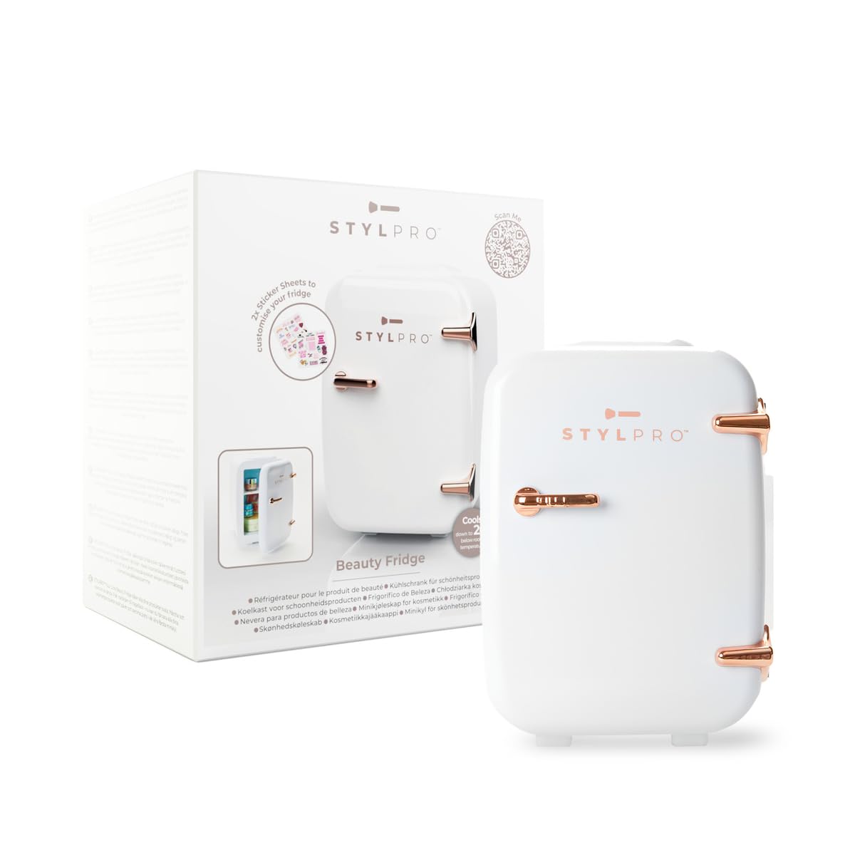 Beauty Fridge 4L Cosmetic Mini Fridge Cool & Warm for Skincare – Rose Gold