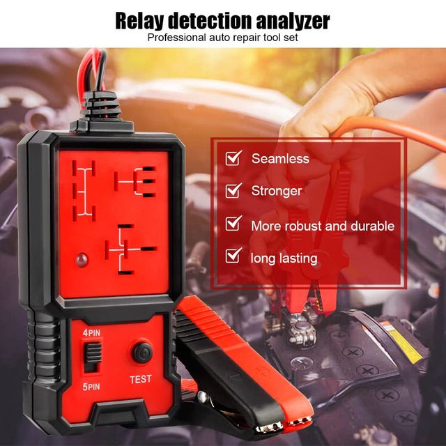 Tester Przekaźników Samochodowych 12V – 4/5 Pin, Diagnostyka Pojazdu