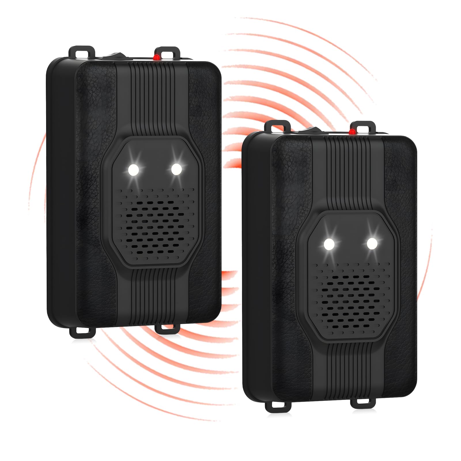 Ultrasonic mink repellent with LED lamp