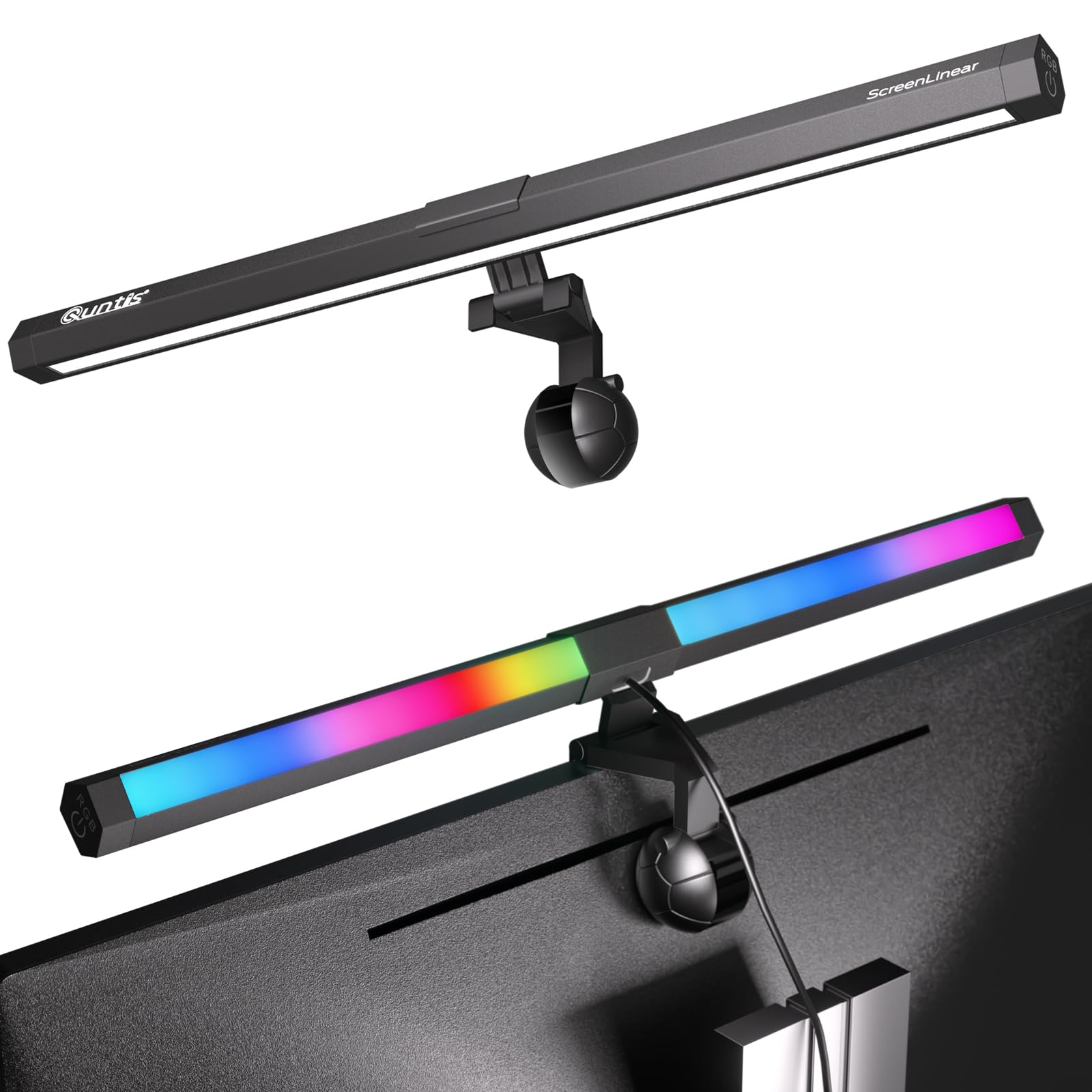 Quntis RGB Monitor Light Bar with Touch Control Anti-Blue Light 40 cm - USB