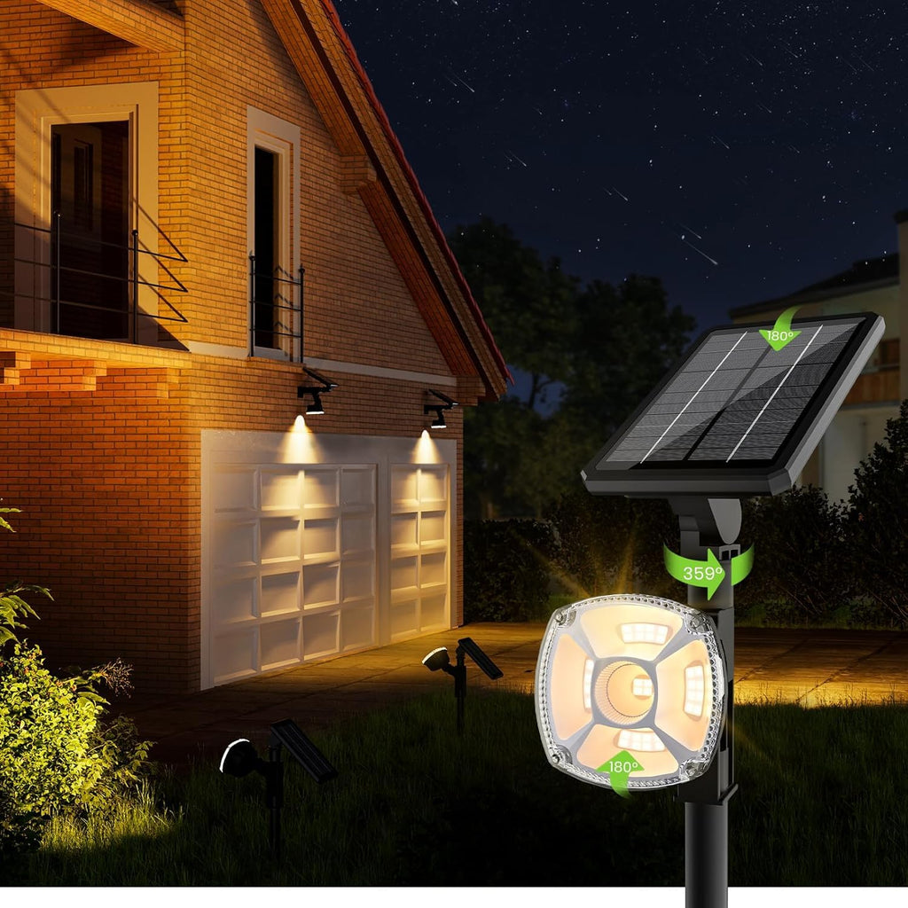 36 LED solar spotlights