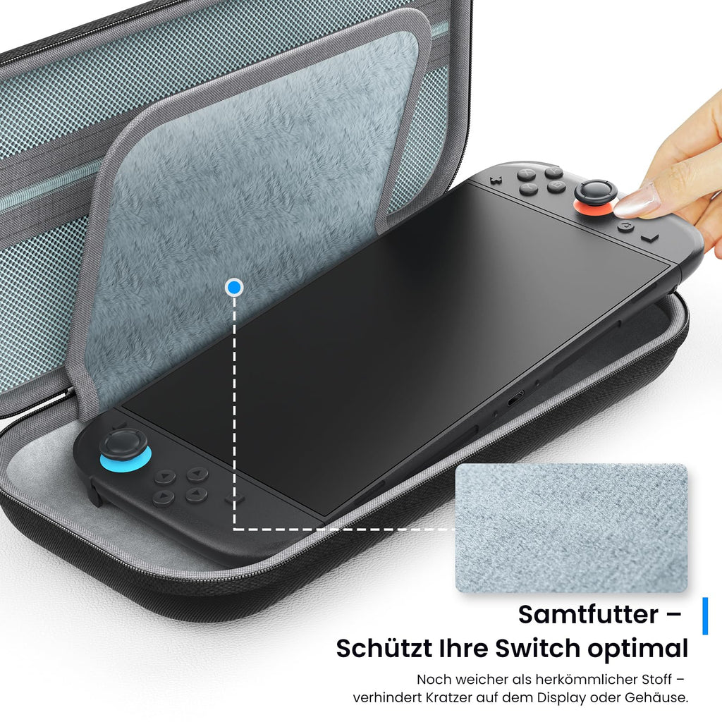 MEKO Nintendo Switch Protective Hard Travel Case - Black