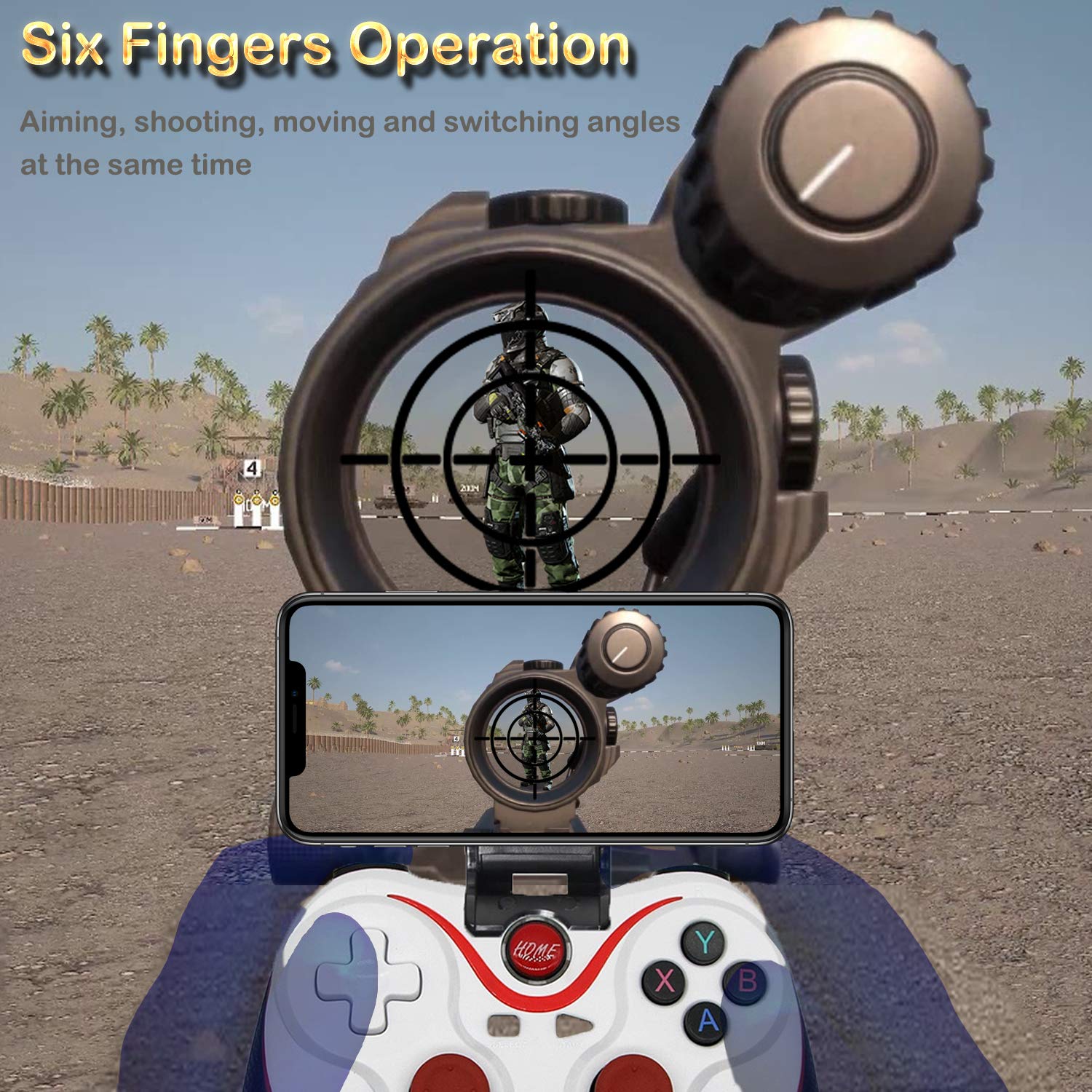 Megadream Wireless Game Controller for Android – Black