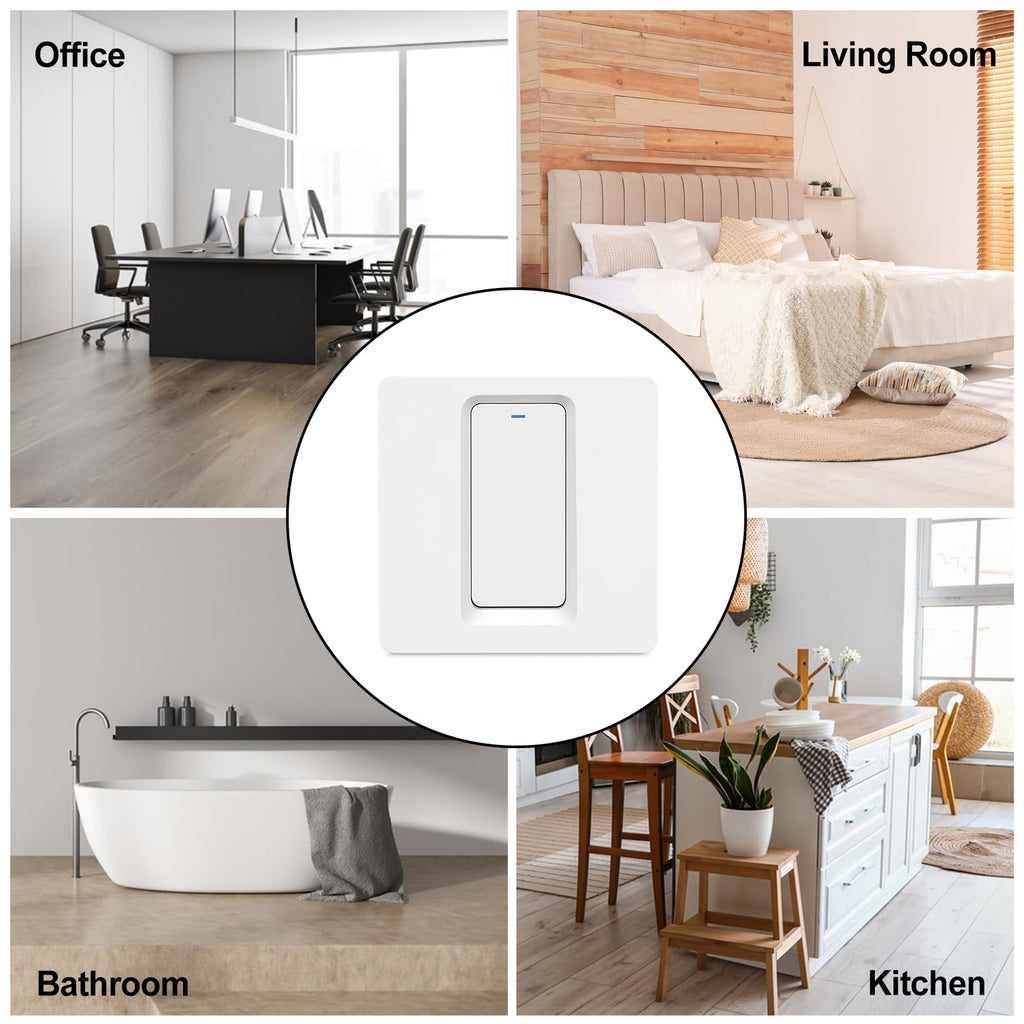 Smart Light Switch for Alexa Wi-Fi - Surface Mount 1 Gang