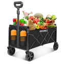 GECONLE Folding Hand Truck – 80 kg capacity, 2 360° wheels