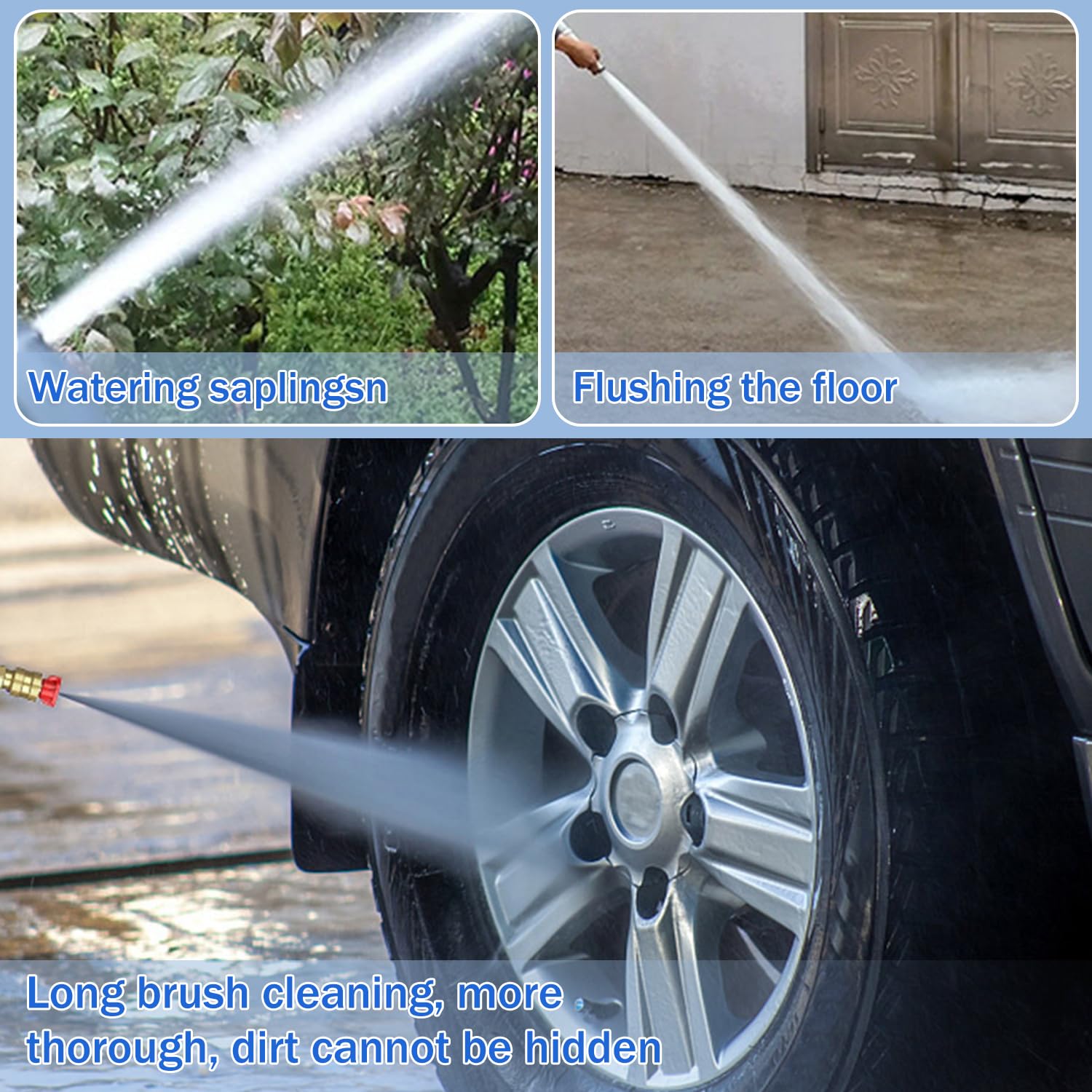 90 Bar Cordless Pressure Washer Portable 6-in-1 Multi-function Nozzle – Outdoor Cleaning Tool