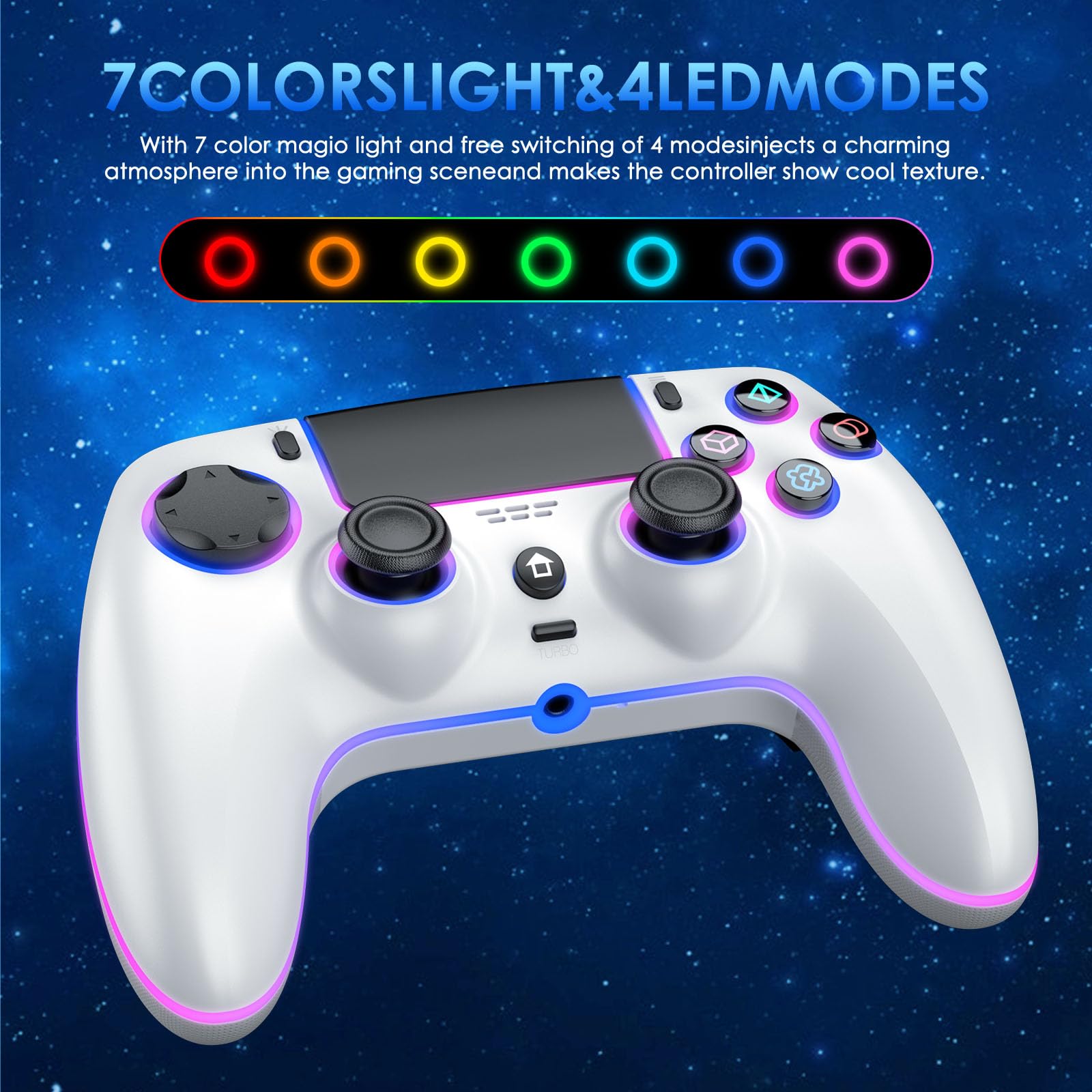 Wireless RGB Gaming Controller - Black