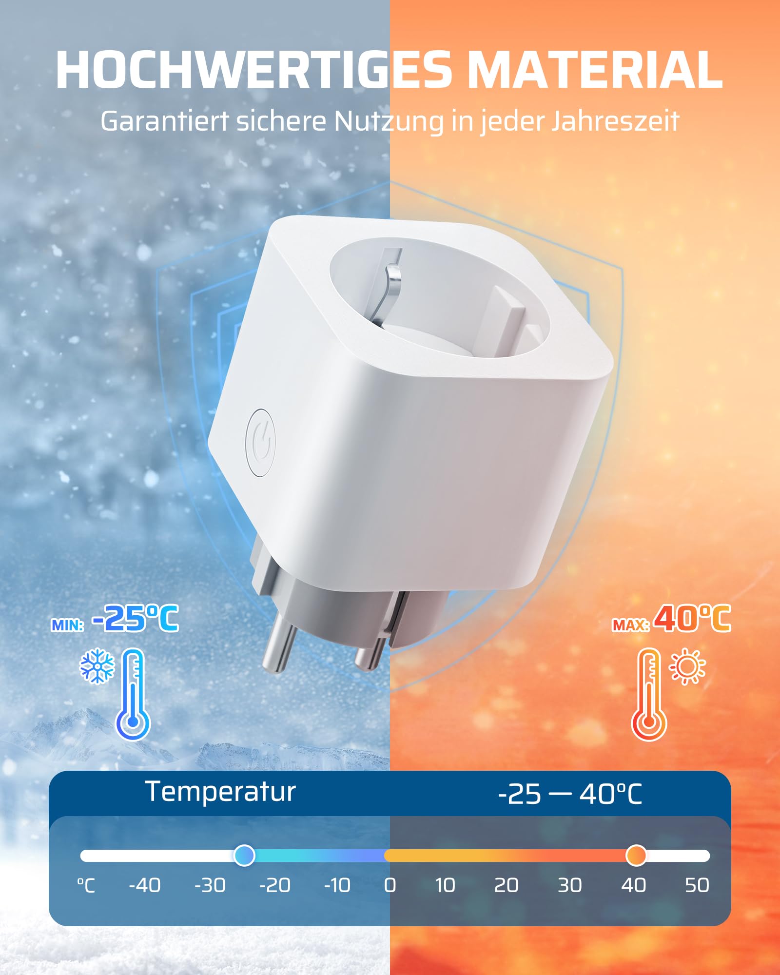 Wireless Socket with Remote Control 16A 3680W – White