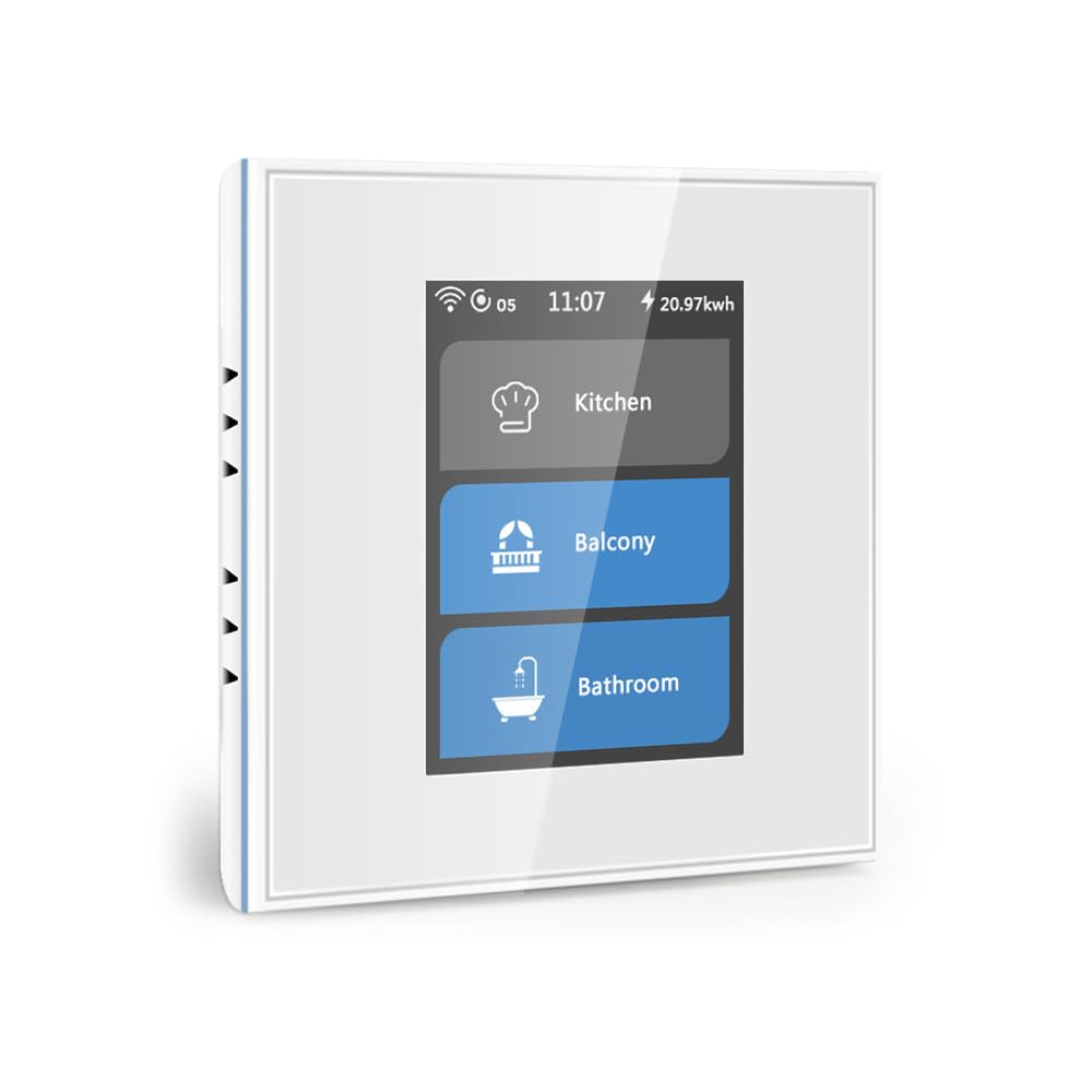 LANBON LCD smart switch 1/2/3 – White