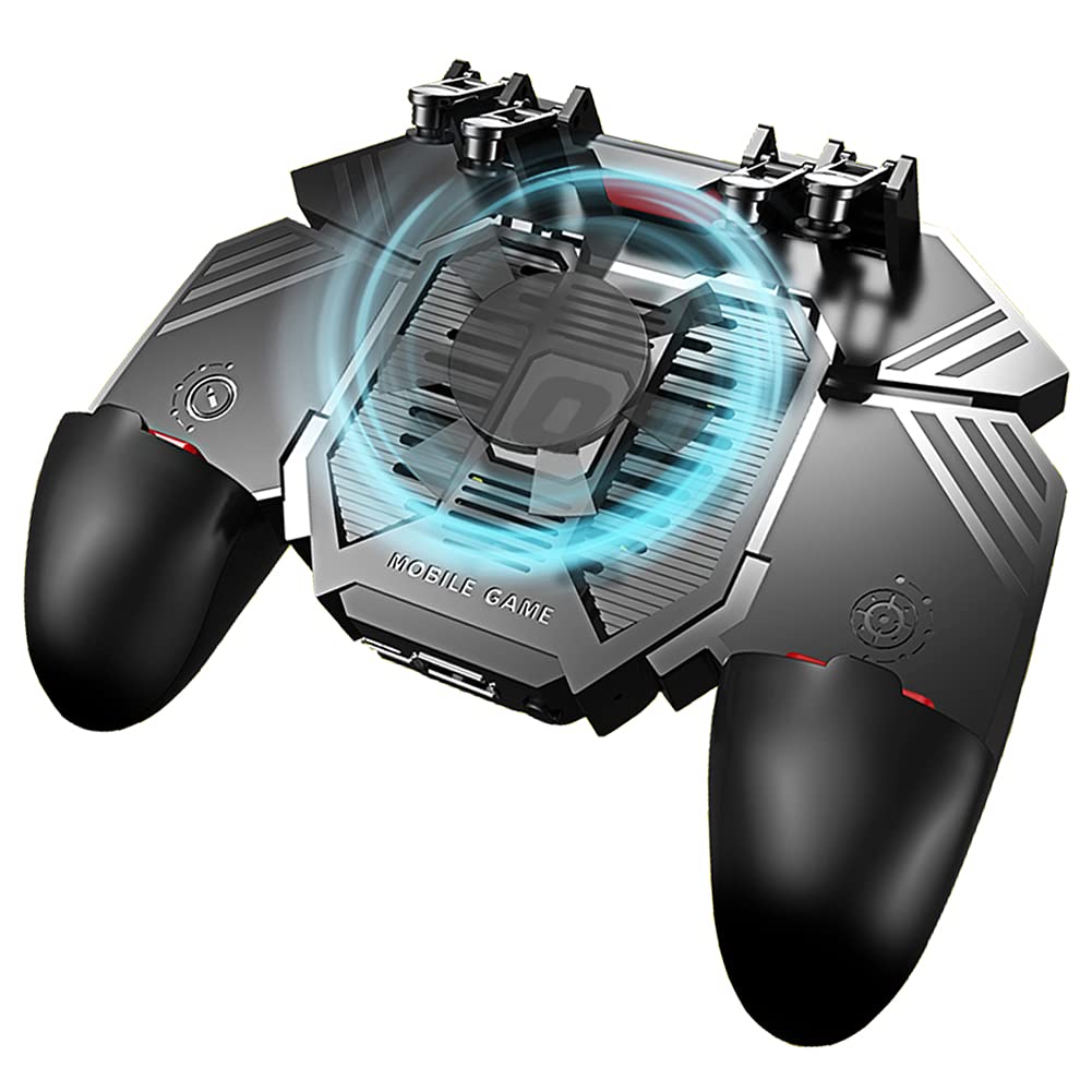 Mobile Game Controller Universal Phone Triggers Gamepad Joystick for Smartphones – Black