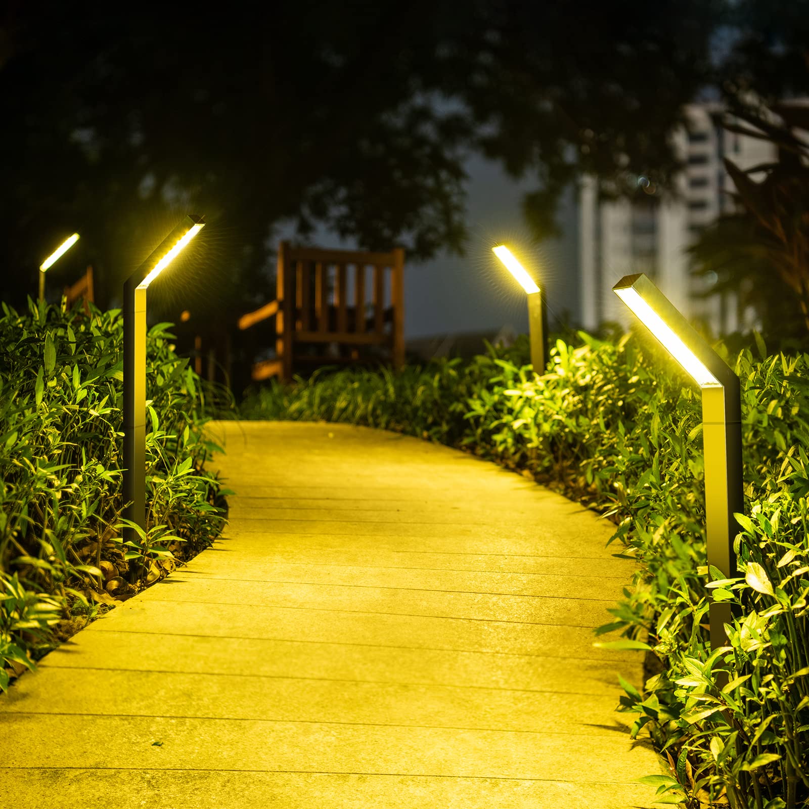 Solar LED Spotlight 4-pack 20 LEDs IP55 Waterproof – 3 Colors