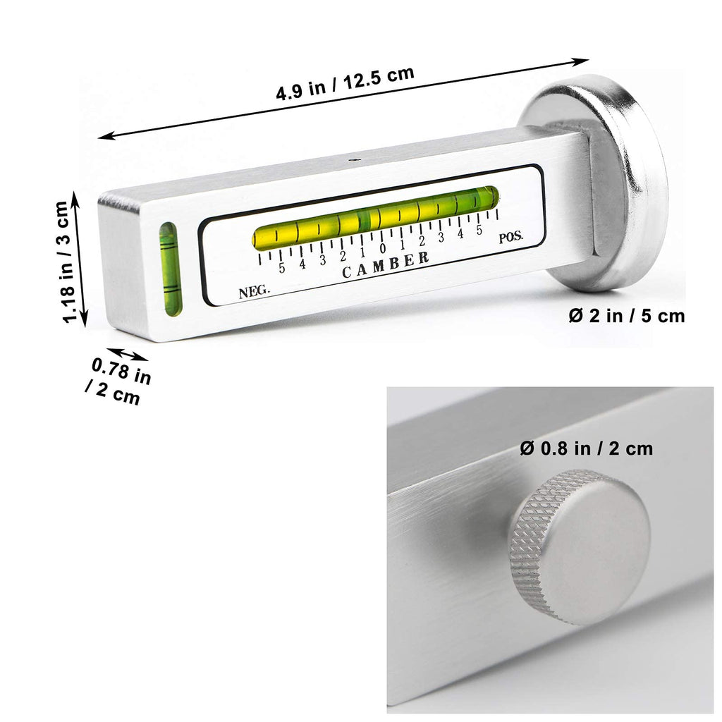 Toolwiz Adjustable Magnetic Protractor Universal Angle Gauge - Black