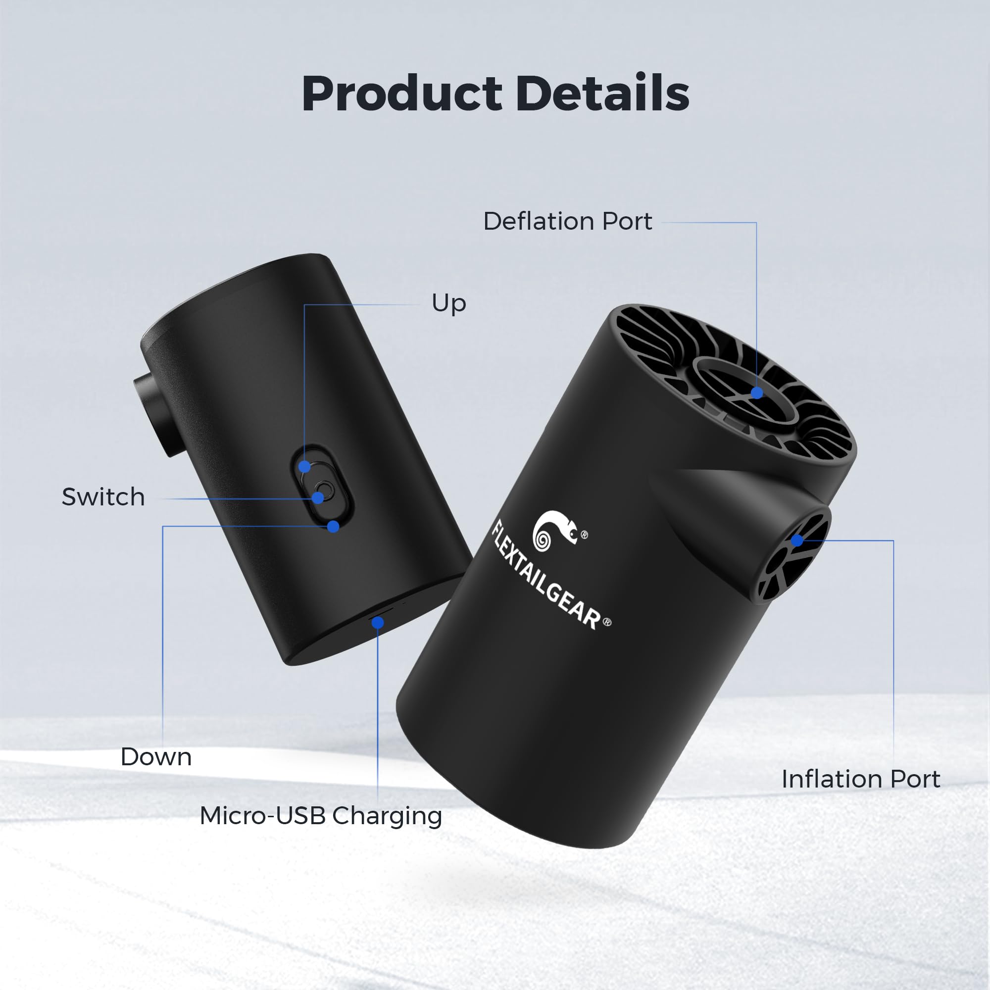 Portable Electric Pump – Black