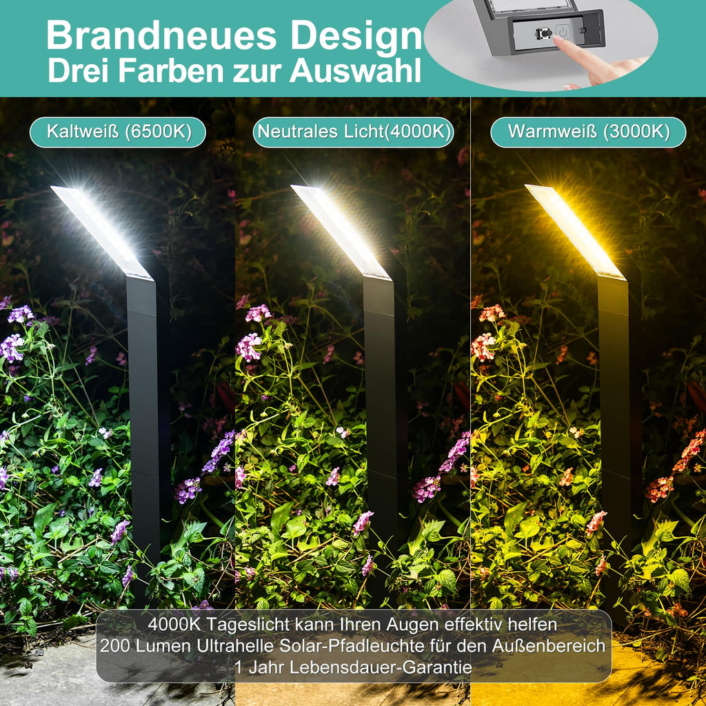 Solar LED Spotlight 4-pack 20 LEDs IP55 Waterproof – 3 Colors