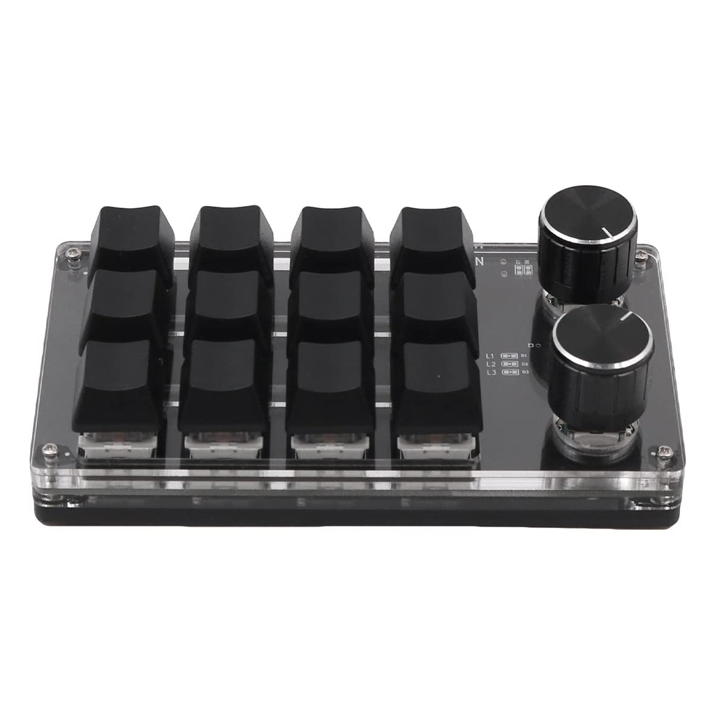 One-Handed Macro-Mechanical Gaming Keyboard – 12 Keys
