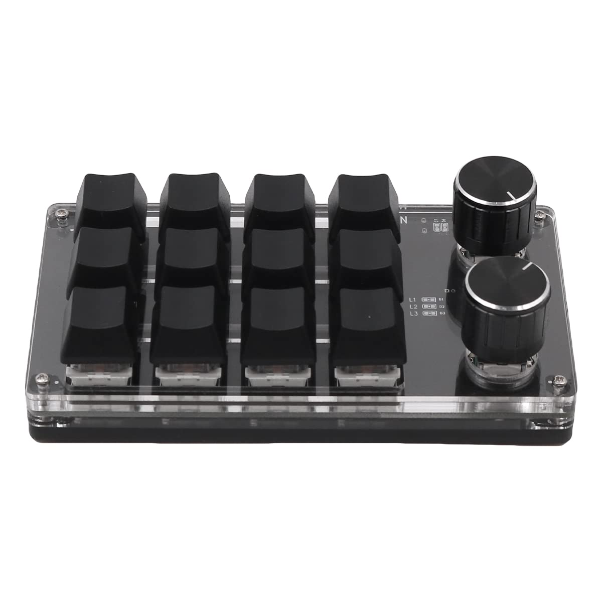 One-Handed Macro-Mechanical Gaming Keyboard – 12 Keys