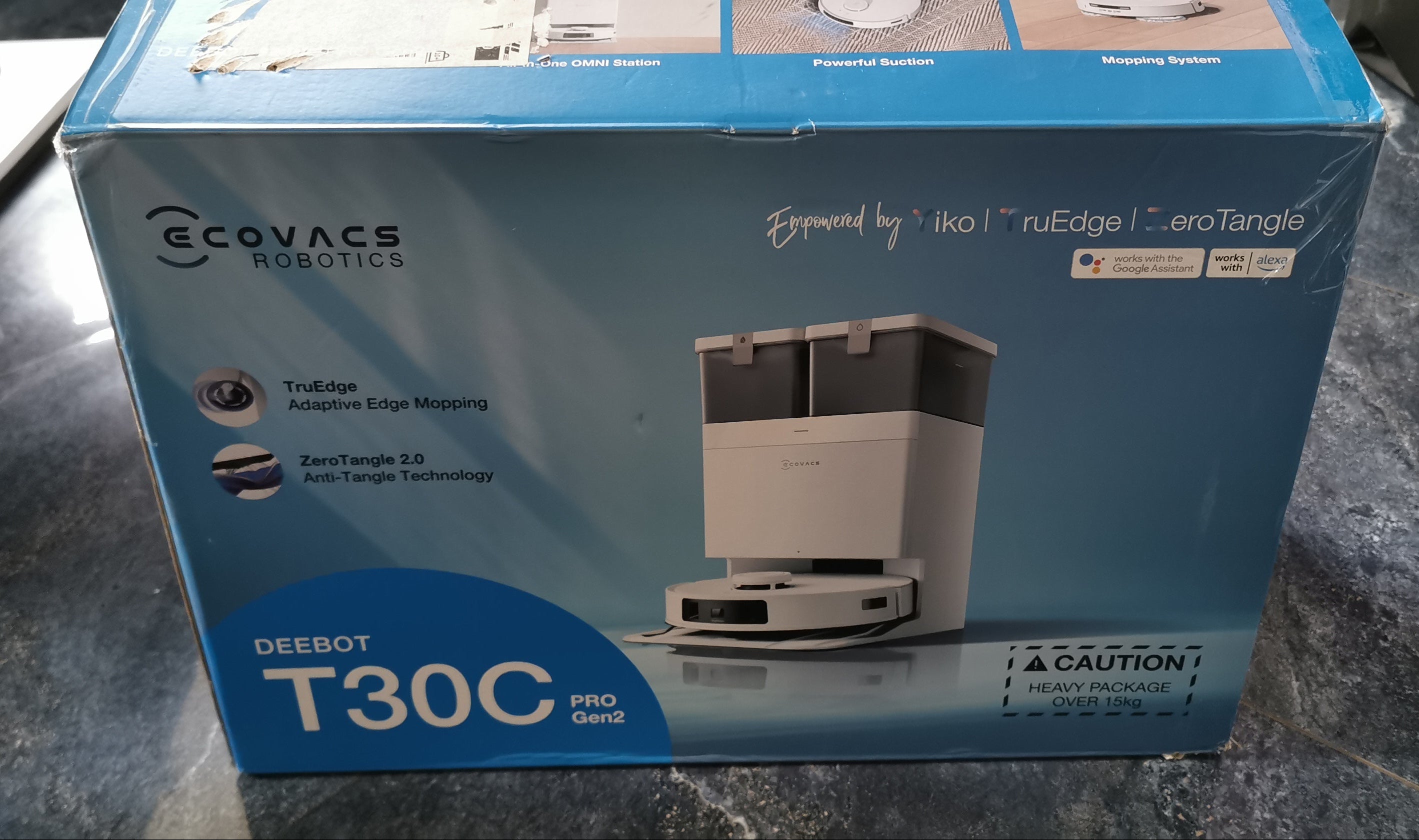 ECOVACS DEEBOT T30C Pro – Robot Sprzątający z Mopowaniem, Siła Ssania 15400Pa