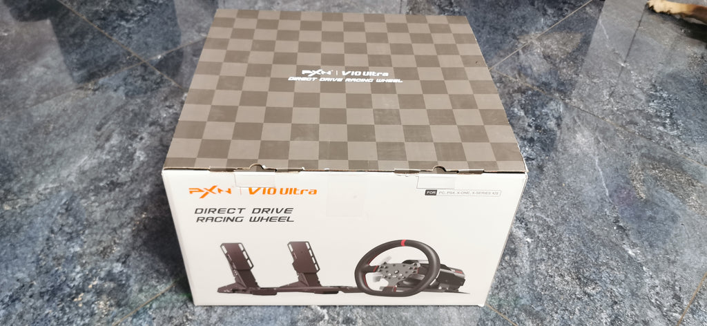 PXN-V10 Ultra Direct Drive Steering Wheel with Pedals – 3.2 Nm, Force Feedback, PC/PS4/Xbox