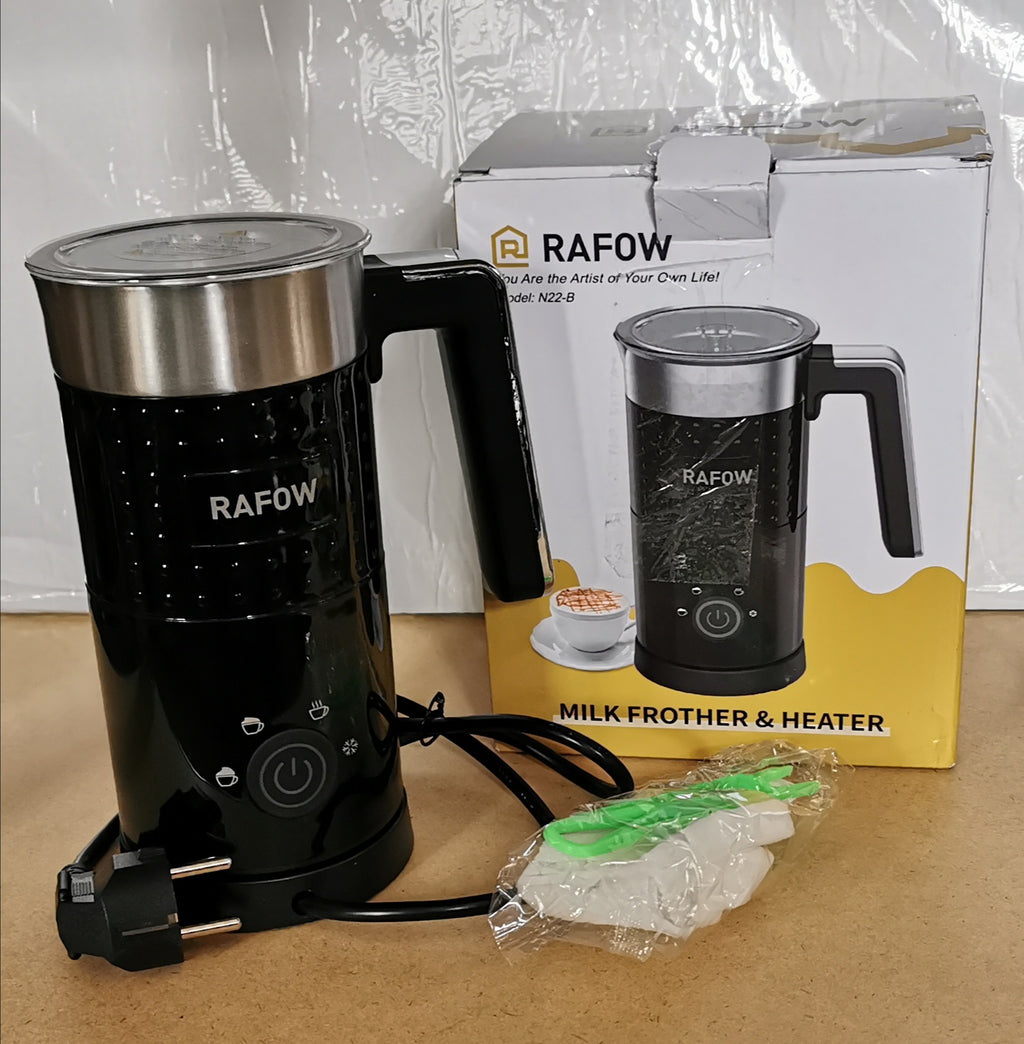 4-in-1 Electric Milk Frother – 300ml, Quiet, Cold and Hot Foam