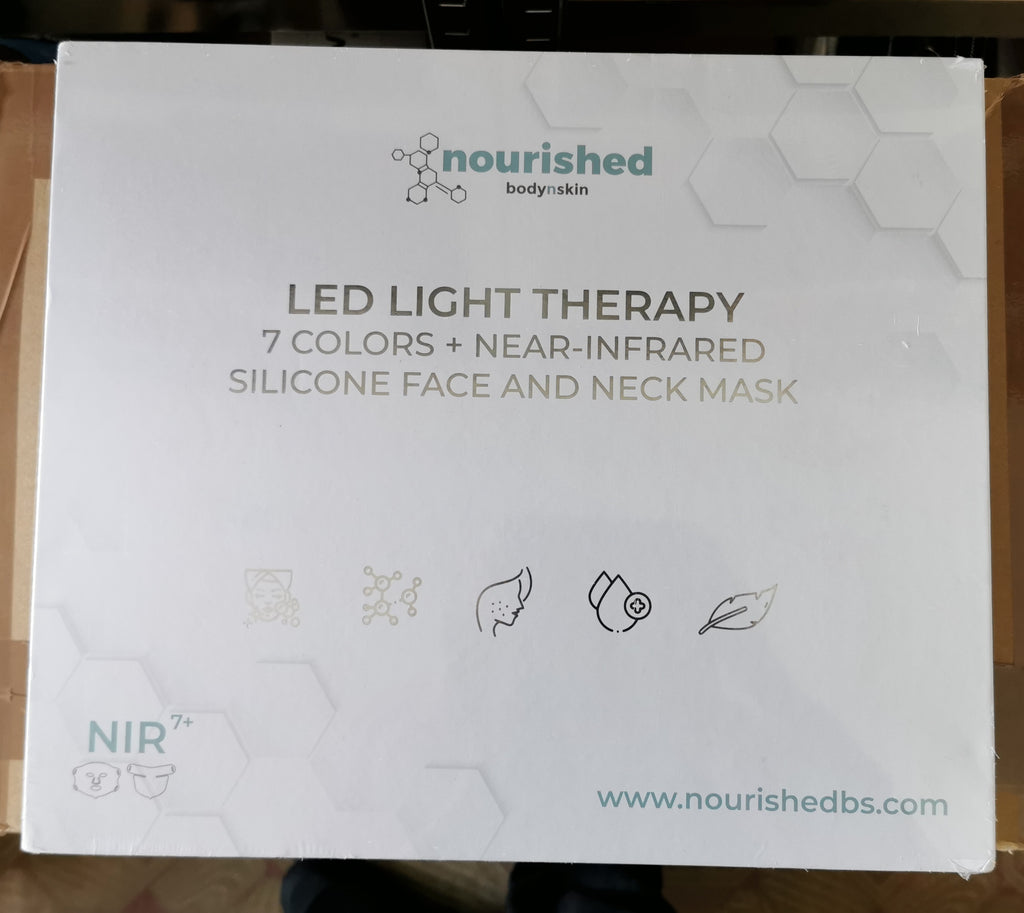 Nourished Body & Skin NBS-5 — 7-kolorowa Maska LED na Twarz i Szyję z Bliską Podczerwienią